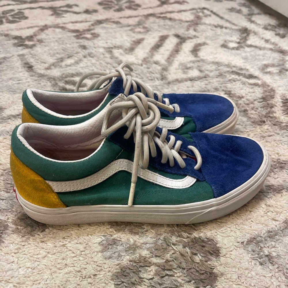 Vans Old Skool Multi-Color Shoes Suede/Canvas Unisex Size M6.5 / W8